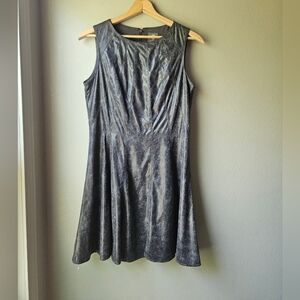 Vince Cumato Vegan Leather Fit And Flare Dress Size 14